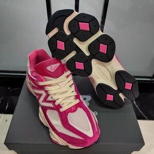 New Balance 9060 Fuchsia Pink Sneakers
